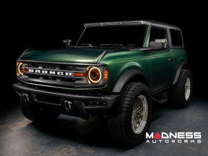 Ford Bronco Head Lights - Oculus Bi-LED Projector - Oracle - Amber